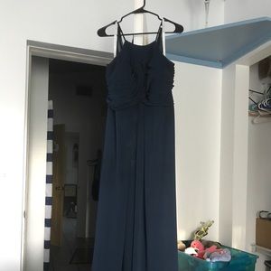 Azazie Ginger Navy Blue Bridesmaid’s Dress